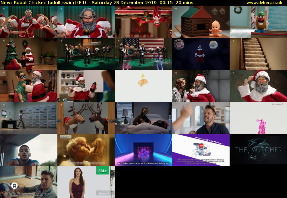 Robot Chicken [adult swim] (E4) Saturday 28 December 2019 00:15 - 00:35