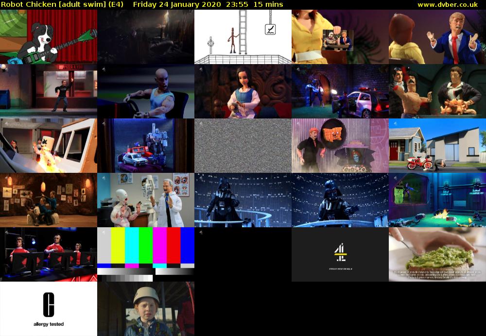 Robot Chicken [adult swim] (E4) Friday 24 January 2020 23:55 - 00:10