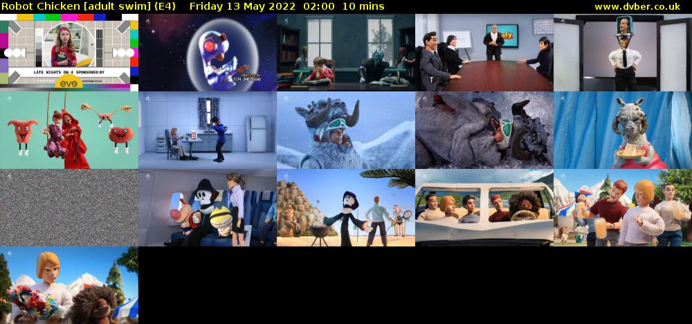 Robot Chicken [adult swim] (E4) Friday 13 May 2022 02:00 - 02:10