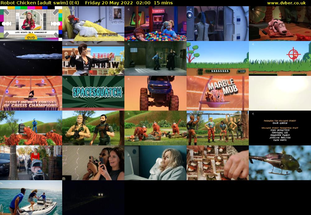 Robot Chicken [adult swim] (E4) Friday 20 May 2022 02:00 - 02:15