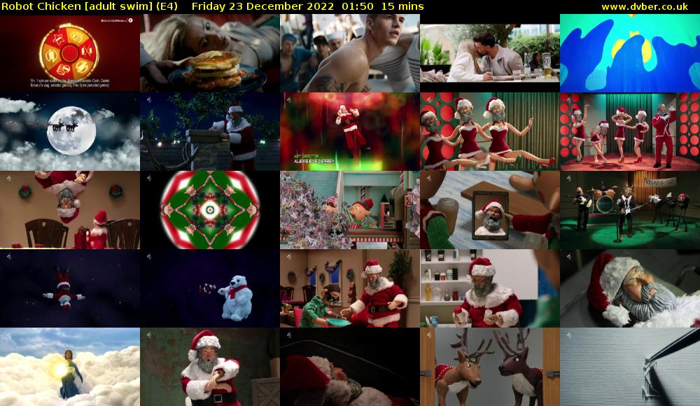 Robot Chicken [adult swim] (E4) Friday 23 December 2022 01:50 - 02:05