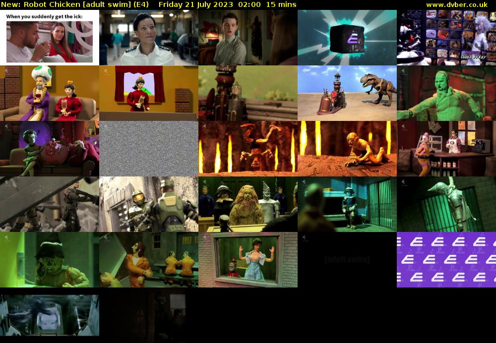 Robot Chicken [adult swim] (E4) Friday 21 July 2023 02:00 - 02:15