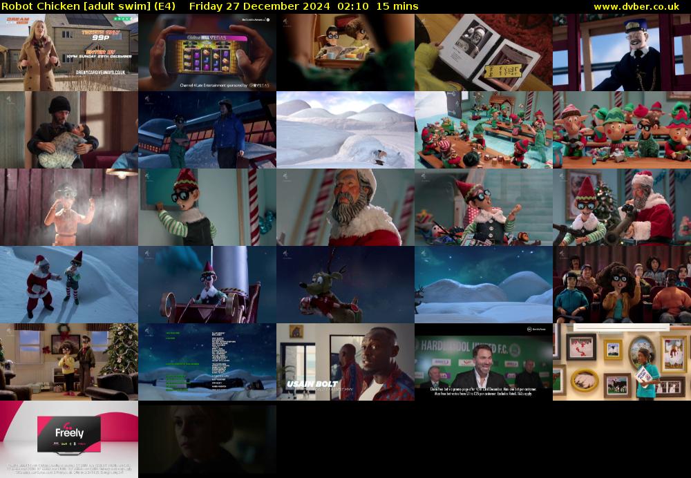 Robot Chicken [adult swim] (E4) Friday 27 December 2024 02:10 - 02:25