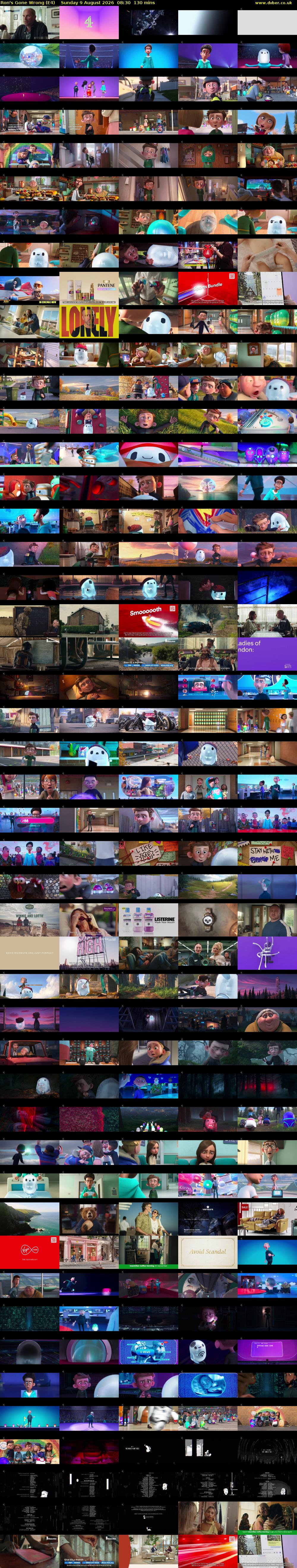 Ron's Gone Wrong (E4) Sunday 9 August 2026 08:30 - 10:40