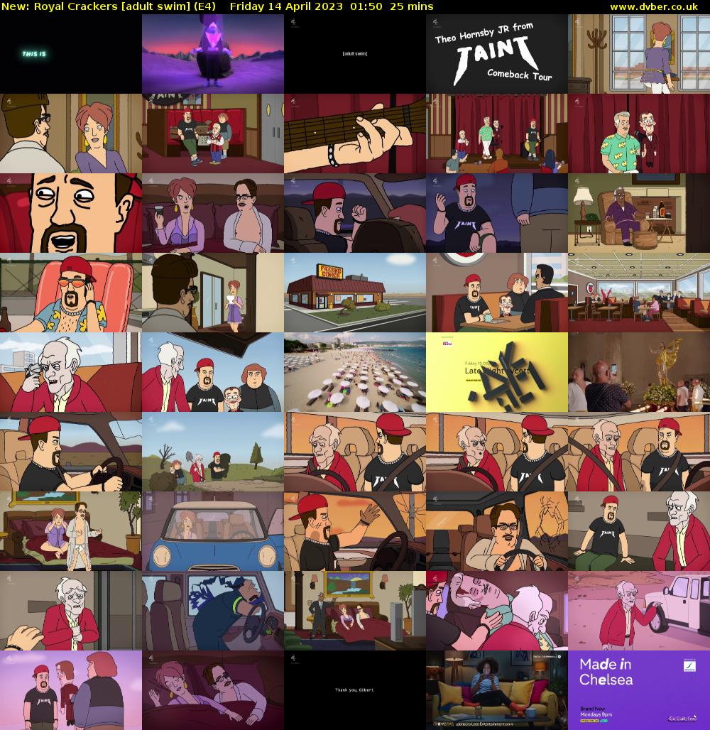 Royal Crackers [adult swim] (E4) Friday 14 April 2023 01:50 - 02:15