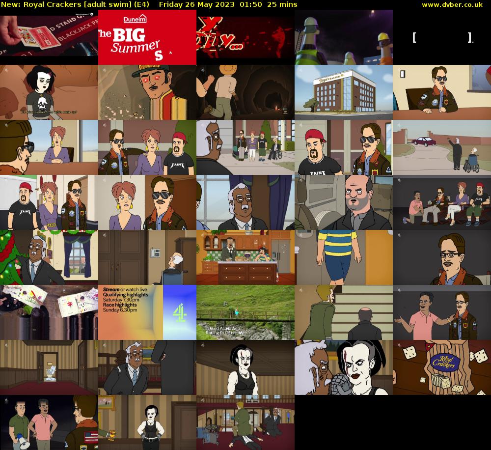 Royal Crackers [adult swim] (E4) Friday 26 May 2023 01:50 - 02:15