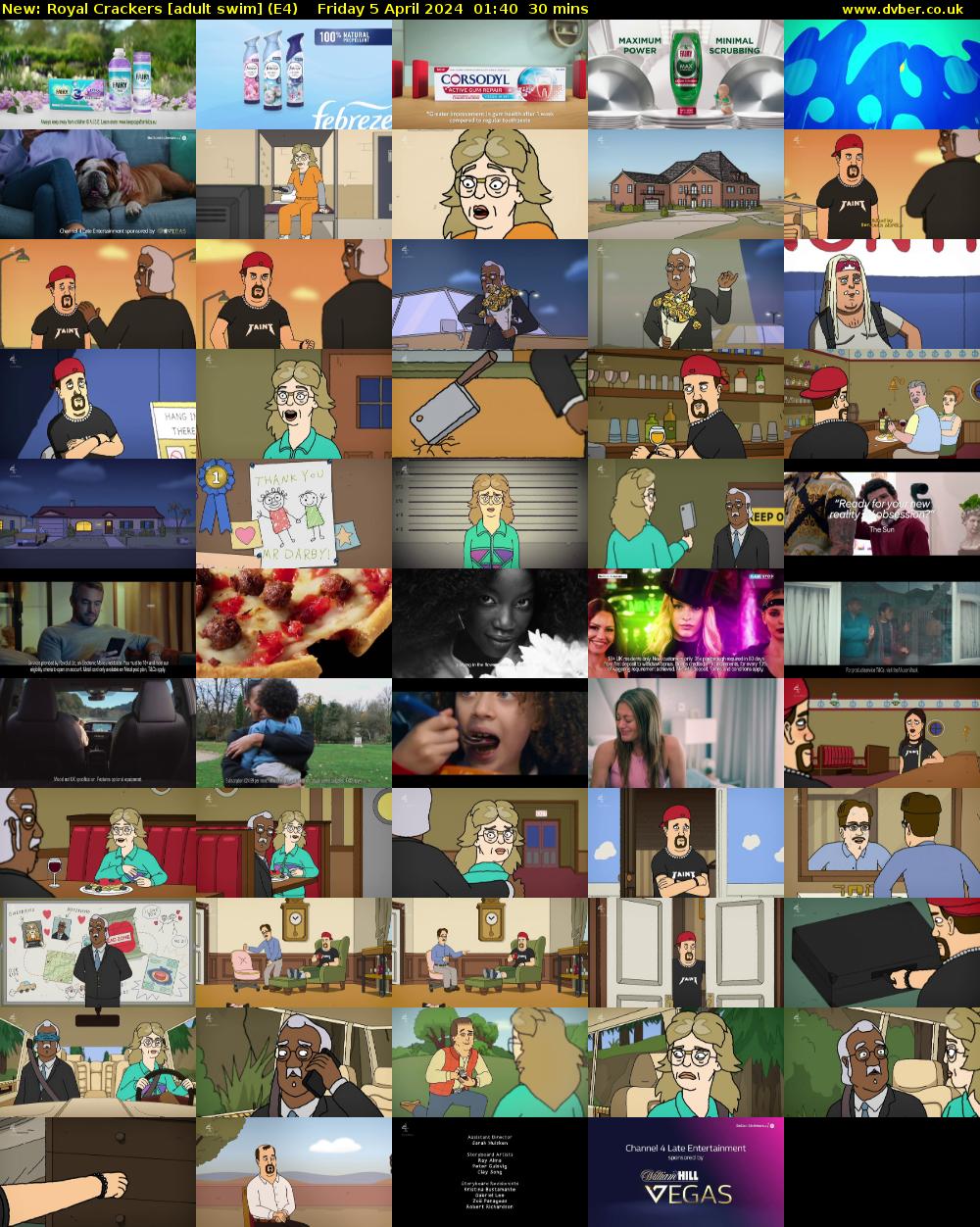 Royal Crackers [adult swim] (E4) Friday 5 April 2024 01:40 - 02:10