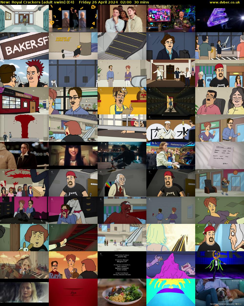Royal Crackers [adult swim] (E4) Friday 26 April 2024 02:00 - 02:30