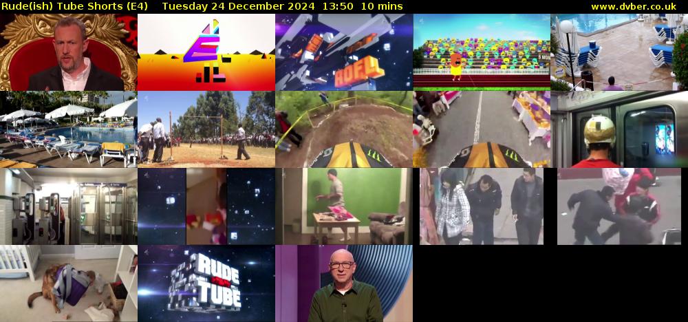Rude(ish) Tube Shorts (E4) Tuesday 24 December 2024 13:50 - 14:00