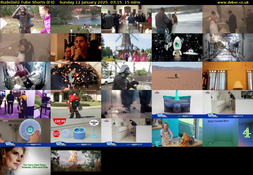 Rude(ish) Tube Shorts (E4) Sunday 12 January 2025 07:15 - 07:30