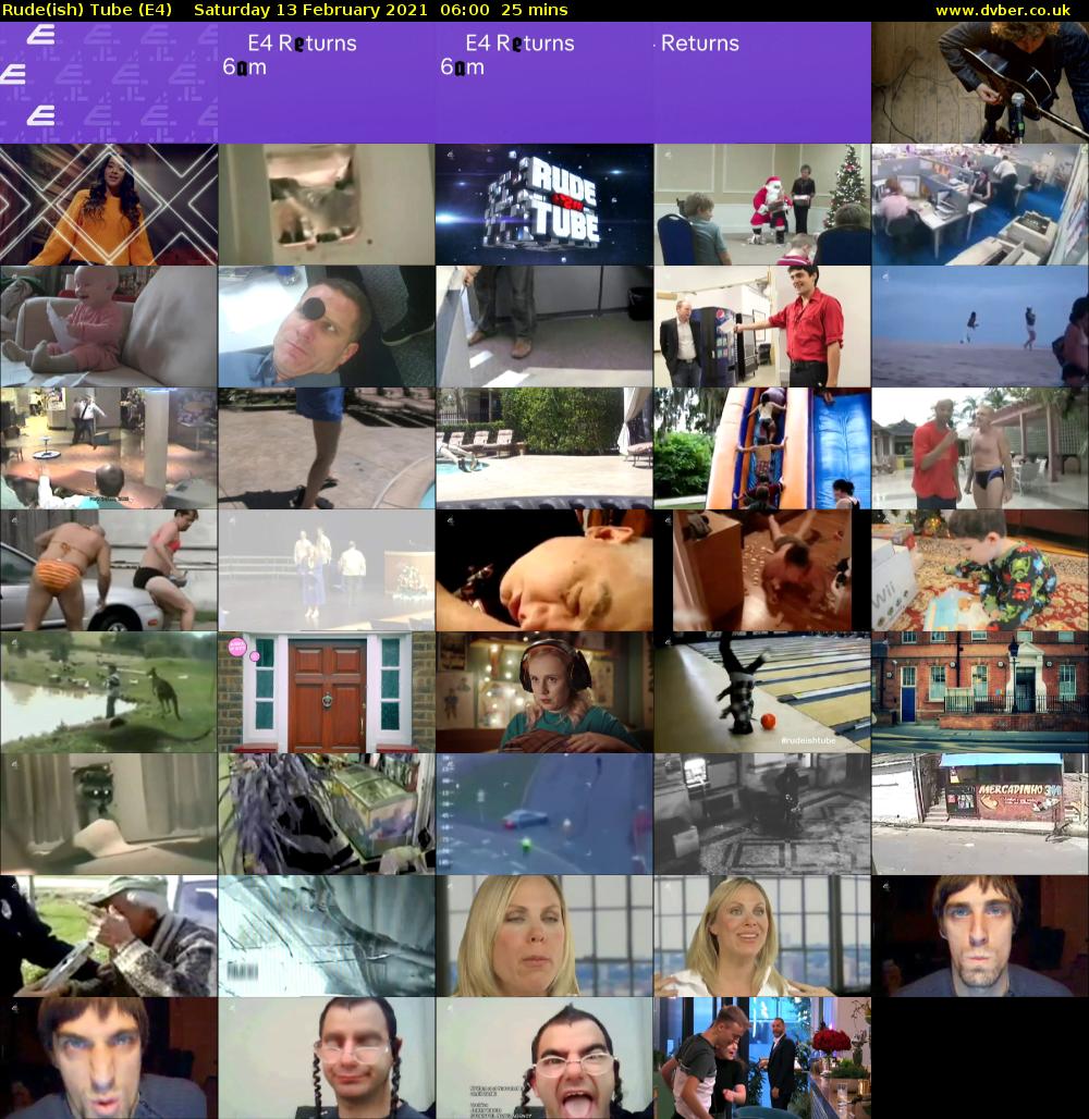 Rude(ish) Tube (E4) Saturday 13 February 2021 06:00 - 06:25