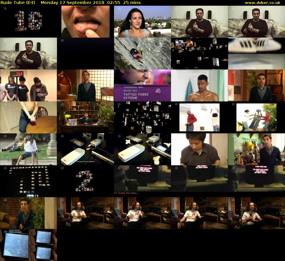 Rude Tube (E4) Monday 17 September 2018 02:55 - 03:20