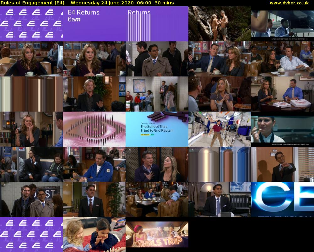 Rules of Engagement (E4) Wednesday 24 June 2020 06:00 - 06:30