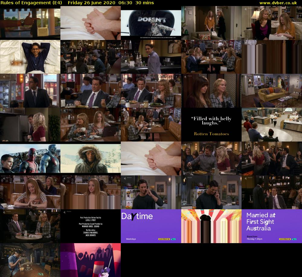 Rules of Engagement (E4) Friday 26 June 2020 06:30 - 07:00