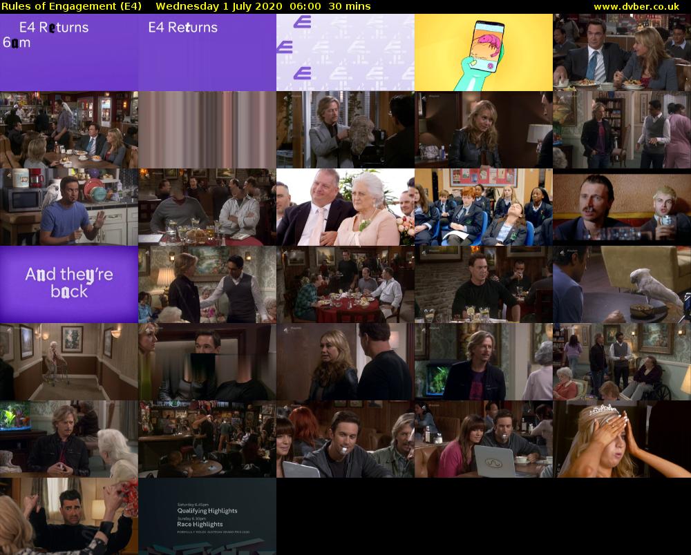 Rules of Engagement (E4) Wednesday 1 July 2020 06:00 - 06:30