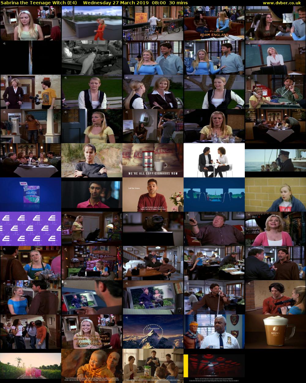 Sabrina the Teenage Witch (E4) Wednesday 27 March 2019 08:00 - 08:30