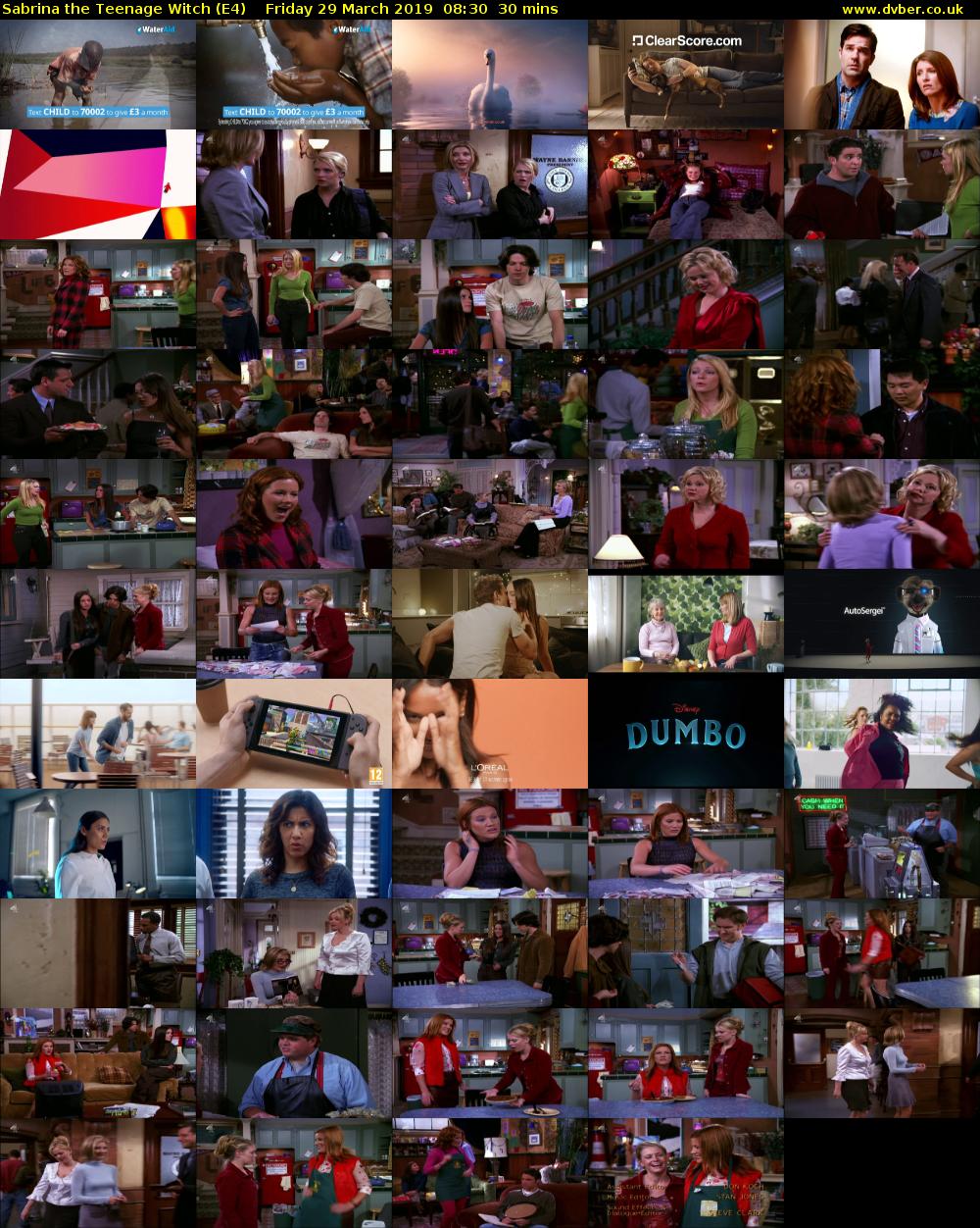 Sabrina the Teenage Witch (E4) Friday 29 March 2019 08:30 - 09:00