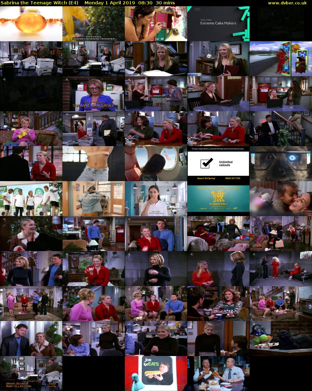 Sabrina the Teenage Witch (E4) Monday 1 April 2019 08:30 - 09:00