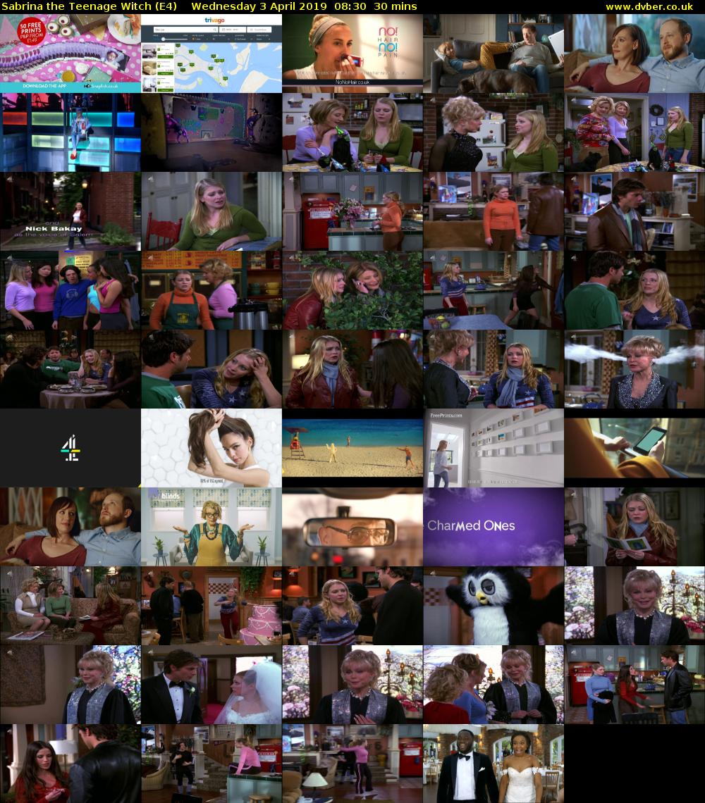 Sabrina the Teenage Witch (E4) Wednesday 3 April 2019 08:30 - 09:00