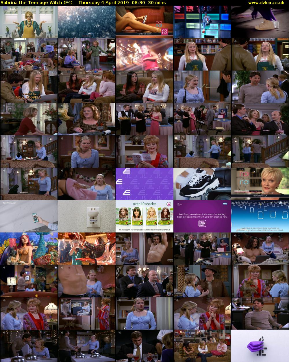 Sabrina the Teenage Witch (E4) Thursday 4 April 2019 08:30 - 09:00