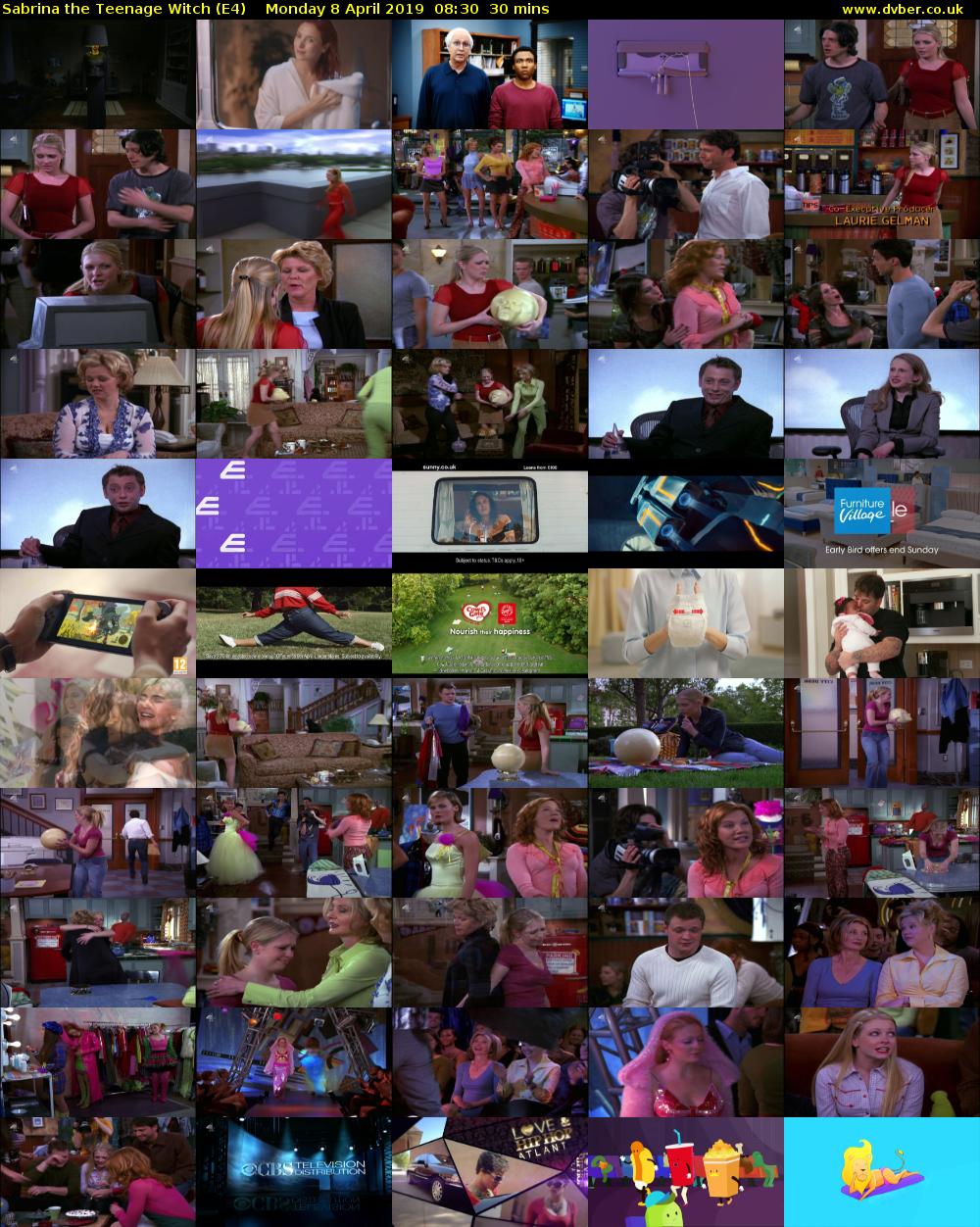 Sabrina the Teenage Witch (E4) Monday 8 April 2019 08:30 - 09:00