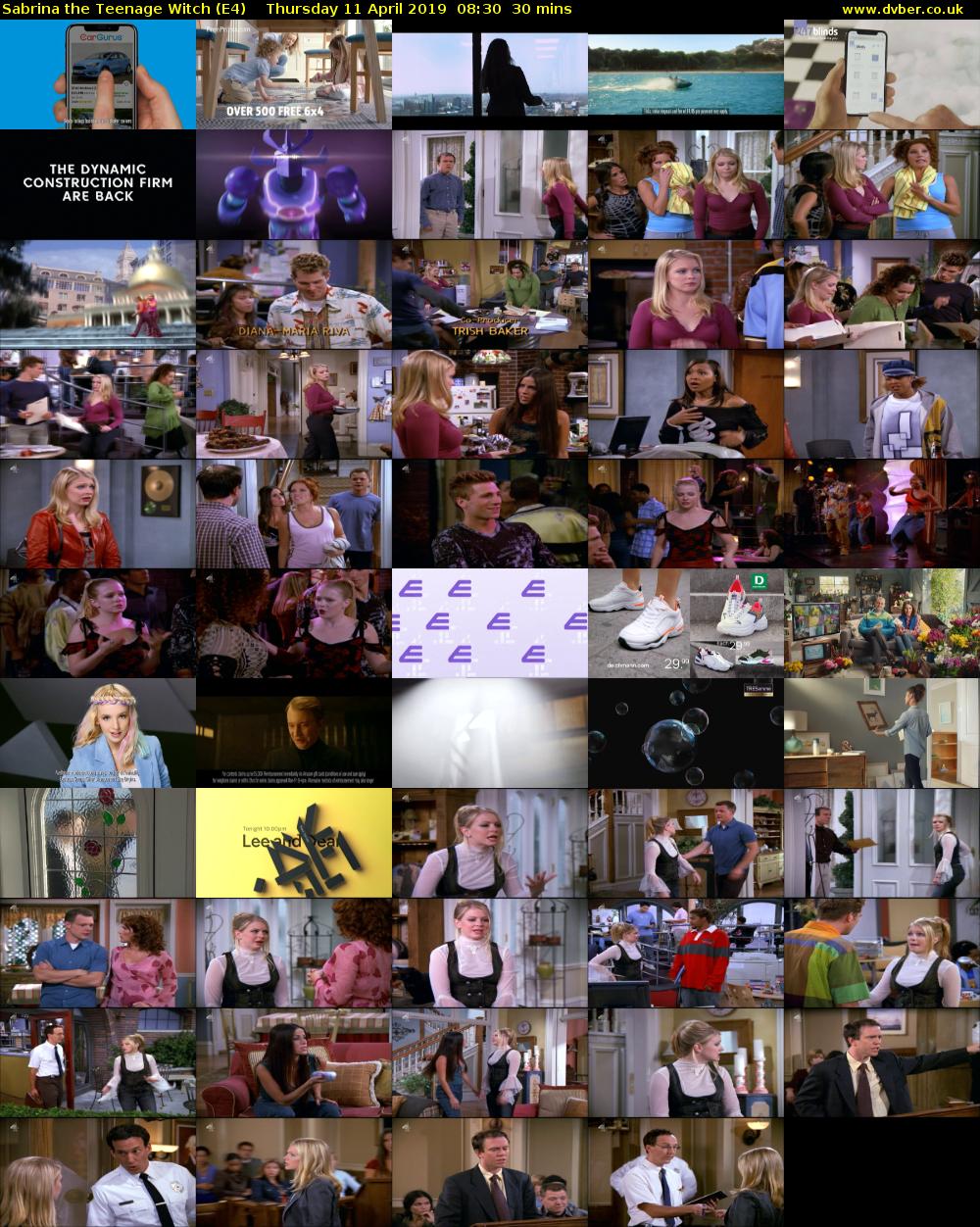 Sabrina the Teenage Witch (E4) Thursday 11 April 2019 08:30 - 09:00