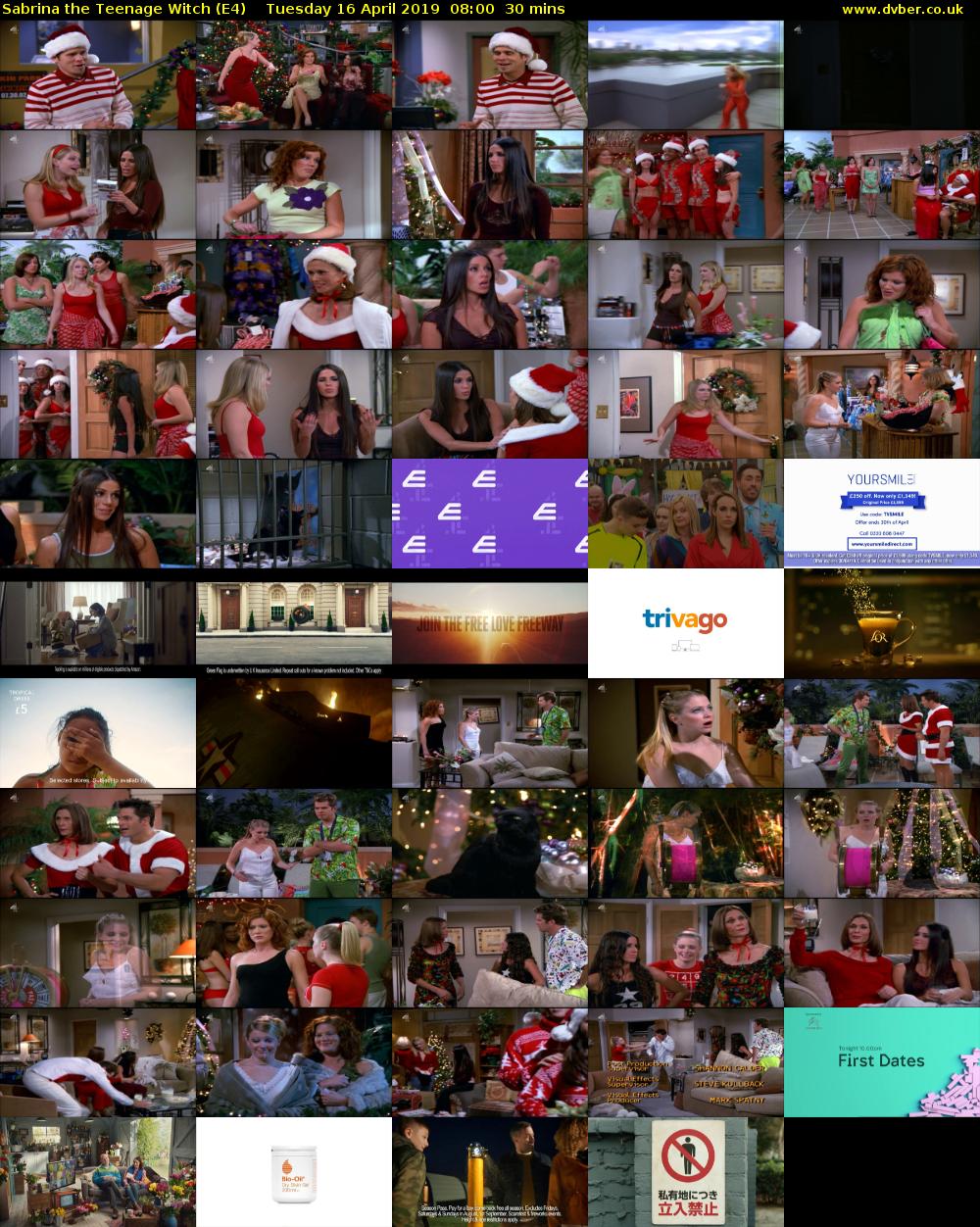 Sabrina the Teenage Witch (E4) Tuesday 16 April 2019 08:00 - 08:30