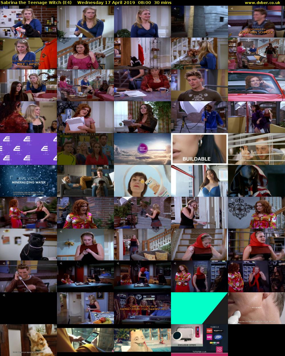 Sabrina the Teenage Witch (E4) Wednesday 17 April 2019 08:00 - 08:30