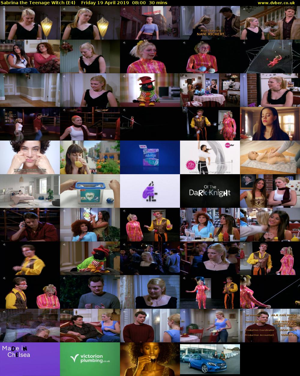 Sabrina the Teenage Witch (E4) Friday 19 April 2019 08:00 - 08:30