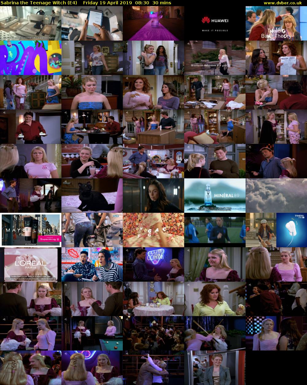 Sabrina the Teenage Witch (E4) Friday 19 April 2019 08:30 - 09:00