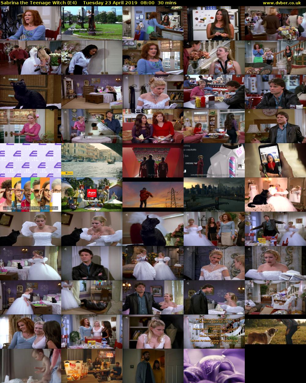 Sabrina the Teenage Witch (E4) Tuesday 23 April 2019 08:00 - 08:30