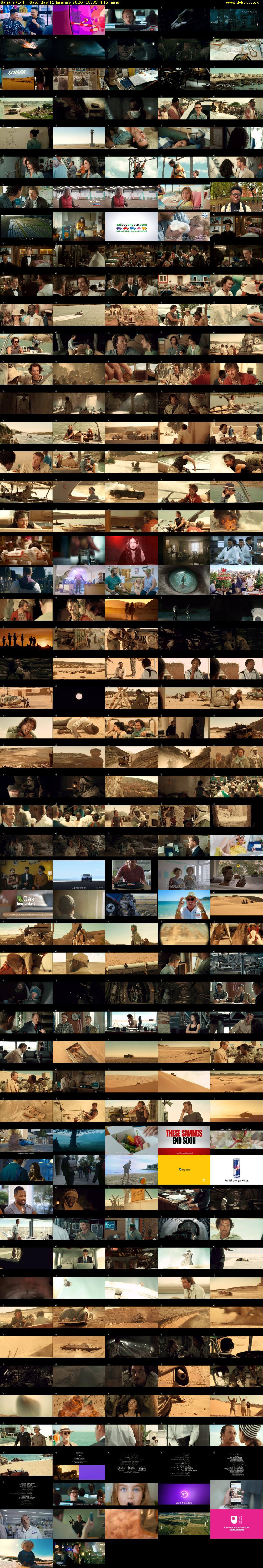 Sahara (E4) Saturday 11 January 2020 18:35 - 21:00