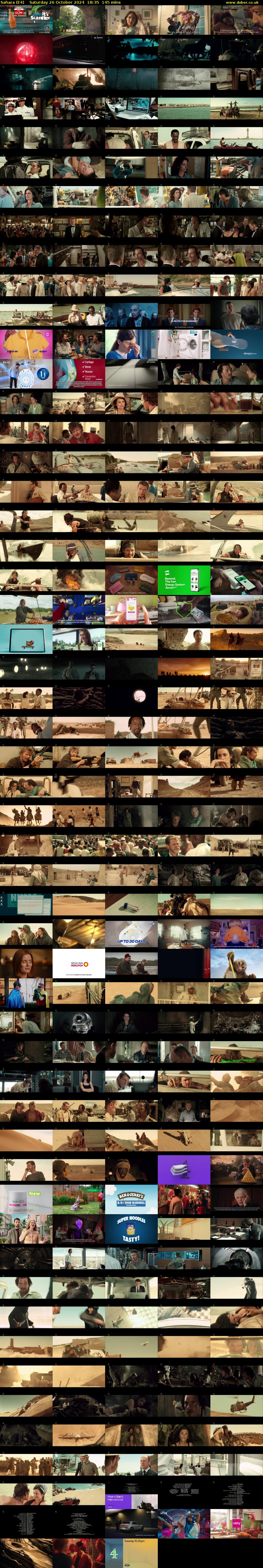 Sahara (E4) Saturday 26 October 2024 18:35 - 21:00
