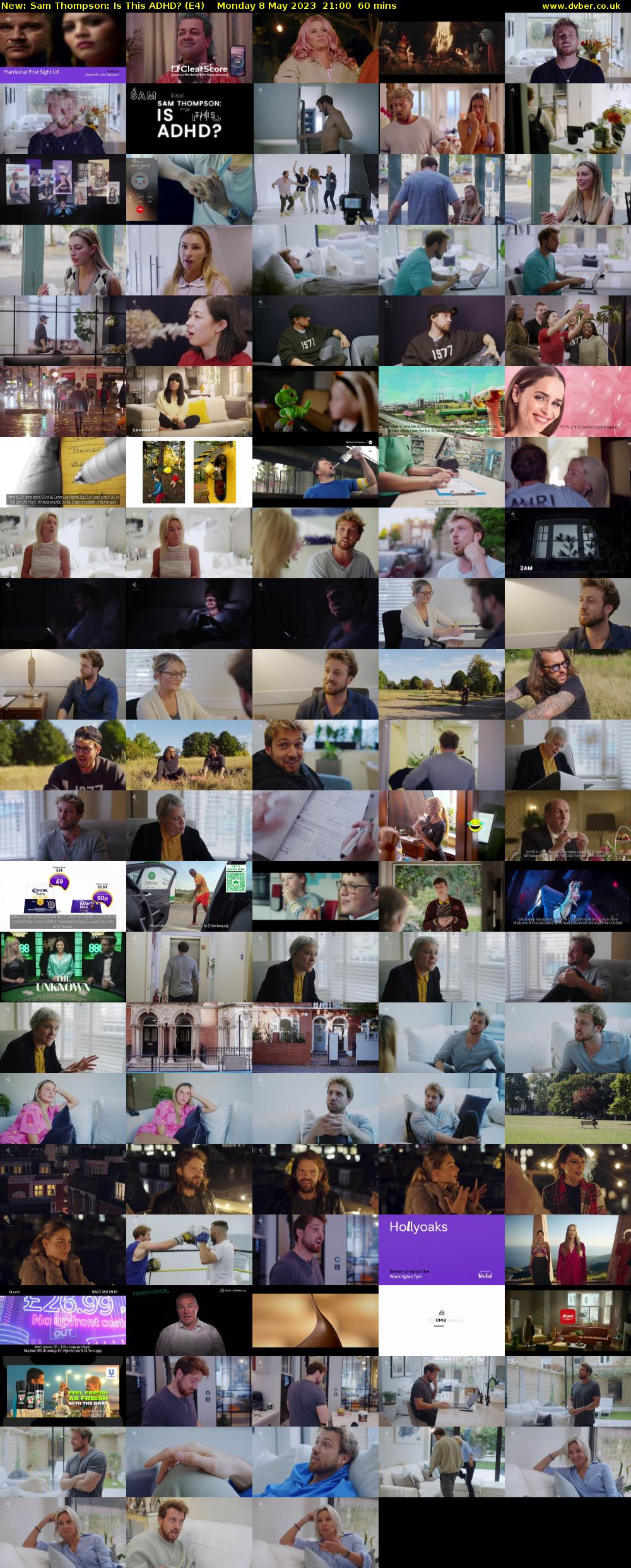 Sam Thompson: Is This ADHD? (E4) Monday 8 May 2023 21:00 - 22:00