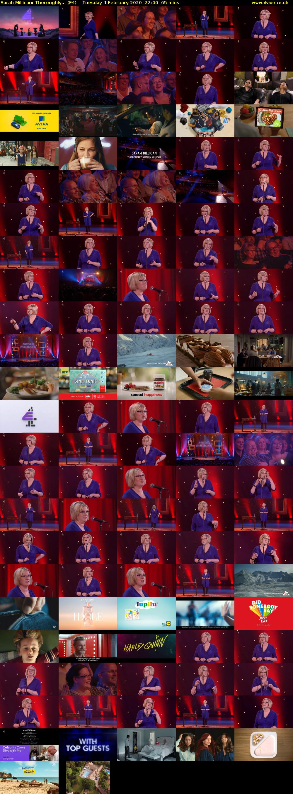 Sarah Millican: Thoroughly... (E4) Tuesday 4 February 2020 22:00 - 23:05