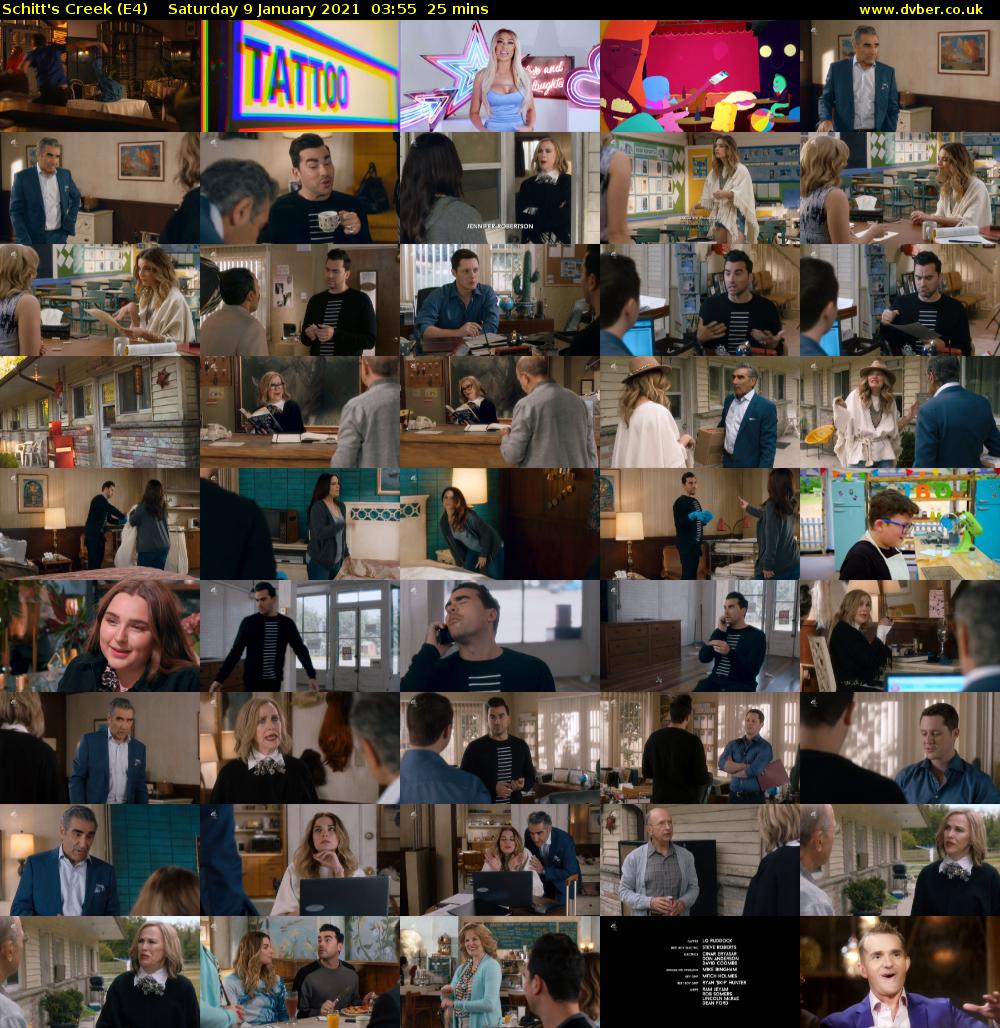 Schitt's Creek (E4) Saturday 9 January 2021 03:55 - 04:20