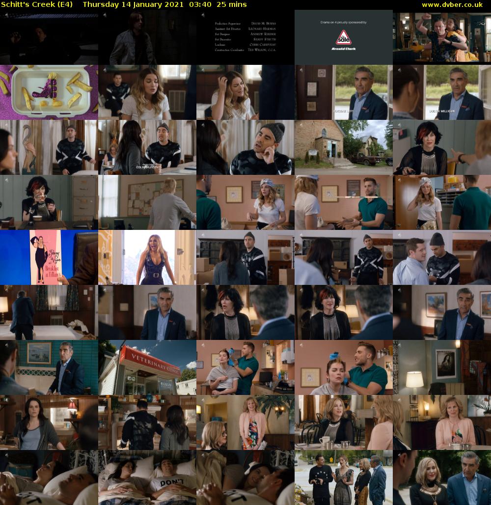Schitt's Creek (E4) Thursday 14 January 2021 03:40 - 04:05