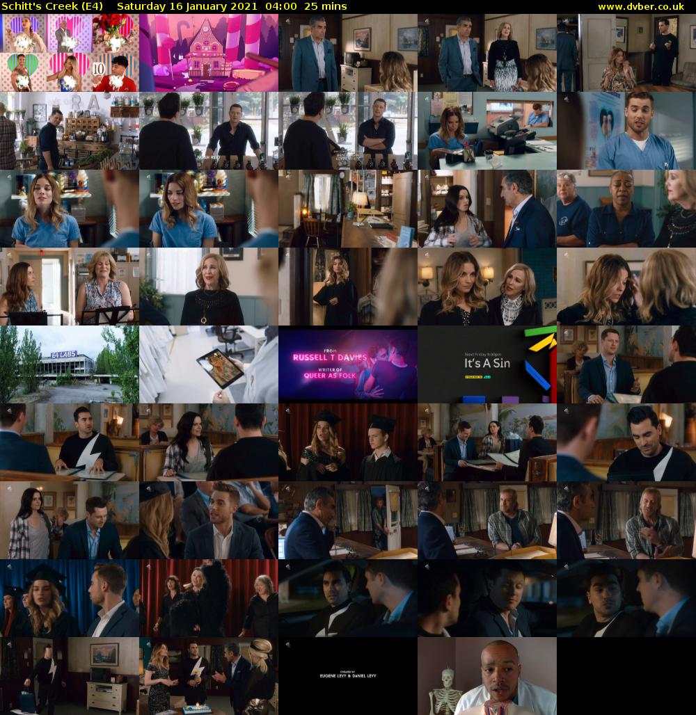 Schitt's Creek (E4) Saturday 16 January 2021 04:00 - 04:25