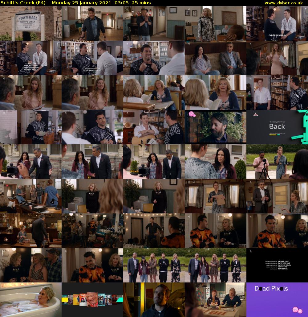 Schitt's Creek (E4) Monday 25 January 2021 03:05 - 03:30
