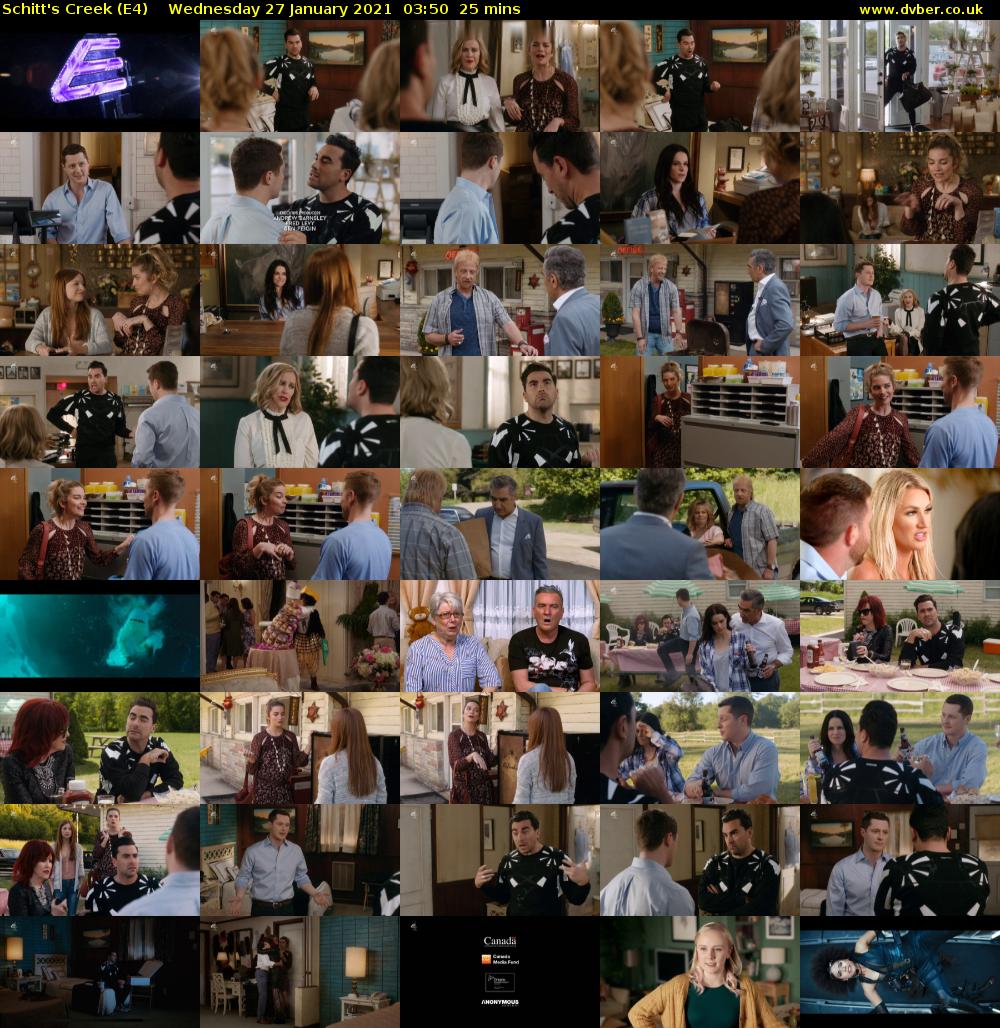 Schitt's Creek (E4) Wednesday 27 January 2021 03:50 - 04:15