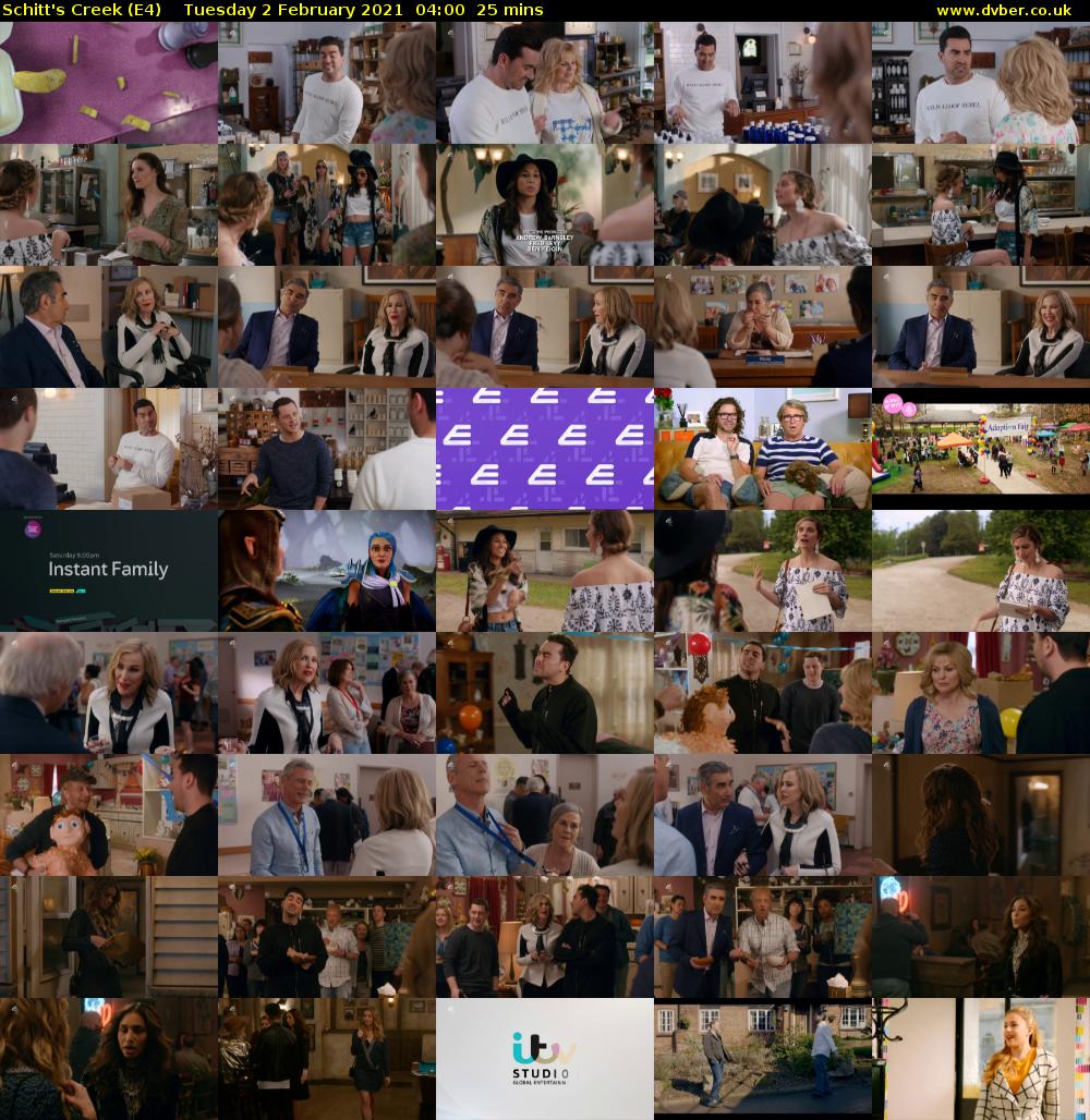 Schitt's Creek (E4) Tuesday 2 February 2021 04:00 - 04:25
