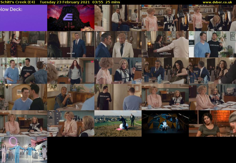 Schitt's Creek (E4) Tuesday 23 February 2021 03:55 - 04:20