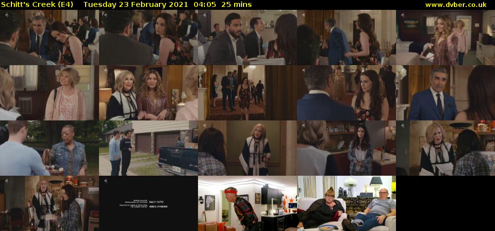 Schitt's Creek (E4) Tuesday 23 February 2021 04:05 - 04:30