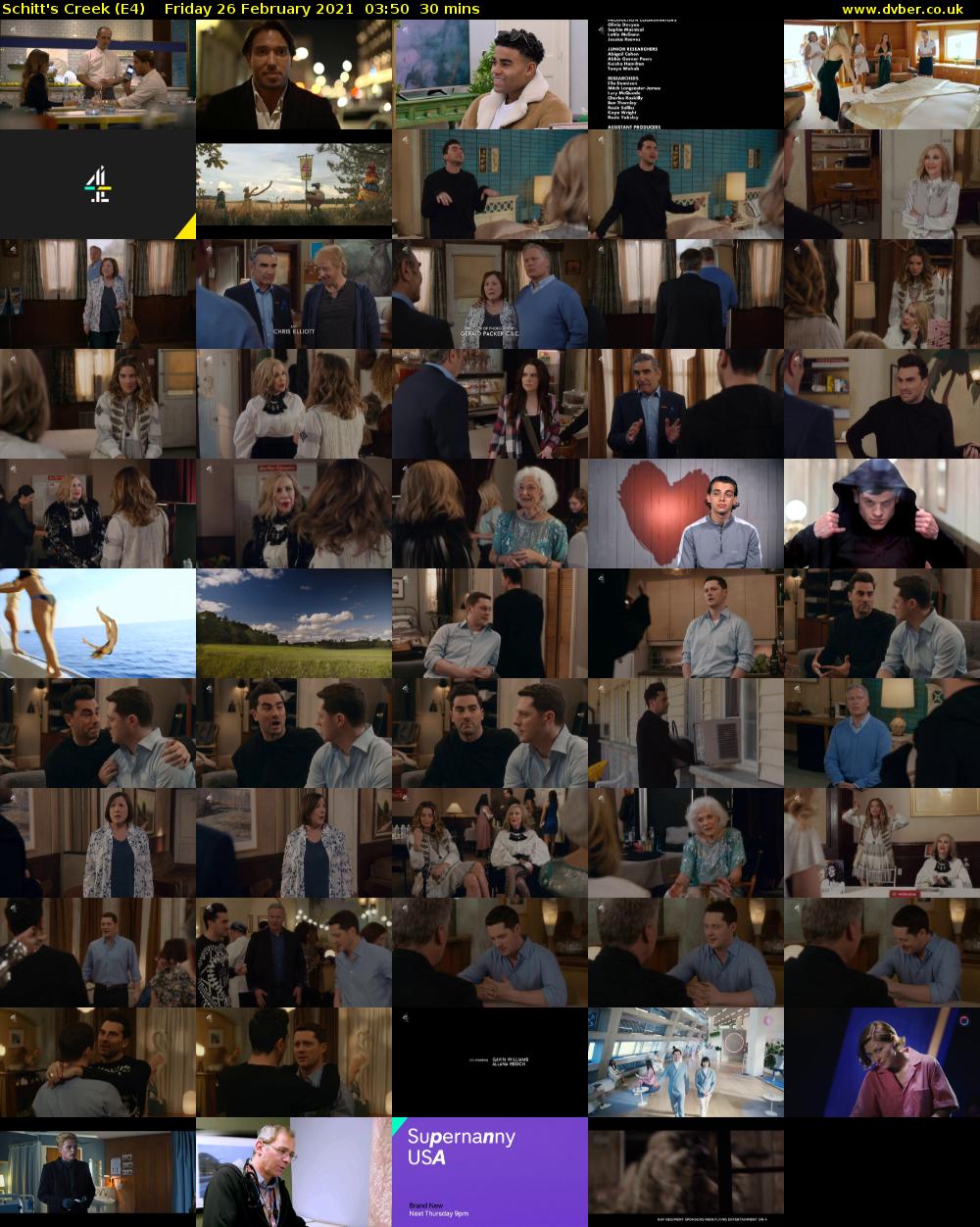 Schitt's Creek (E4) Friday 26 February 2021 03:50 - 04:20
