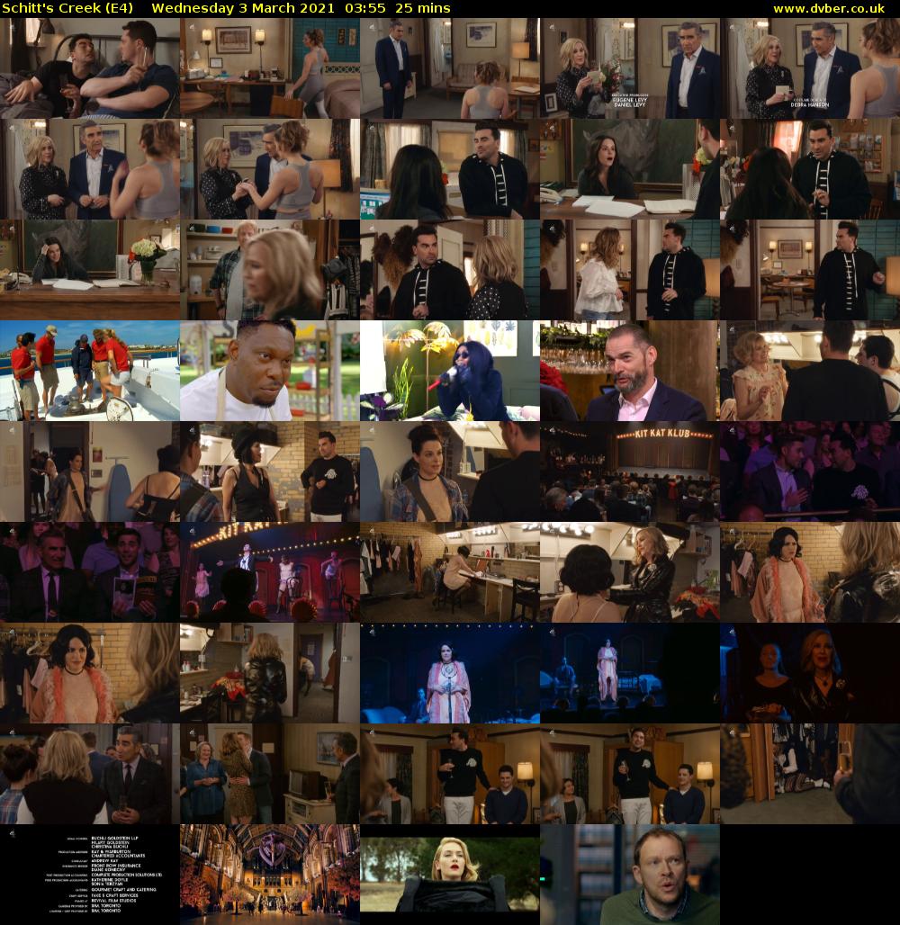 Schitt's Creek (E4) Wednesday 3 March 2021 03:55 - 04:20
