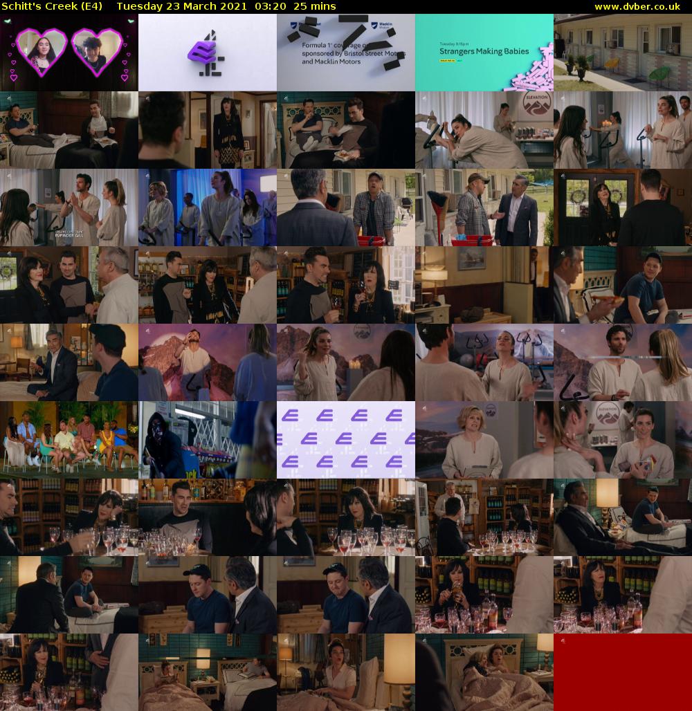 Schitt's Creek (E4) Tuesday 23 March 2021 03:20 - 03:45