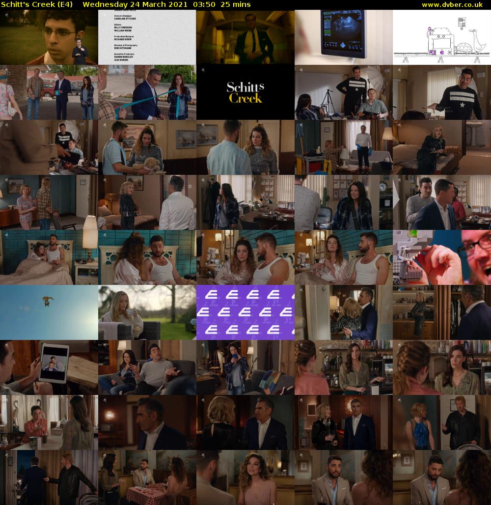 Schitt's Creek (E4) Wednesday 24 March 2021 03:50 - 04:15