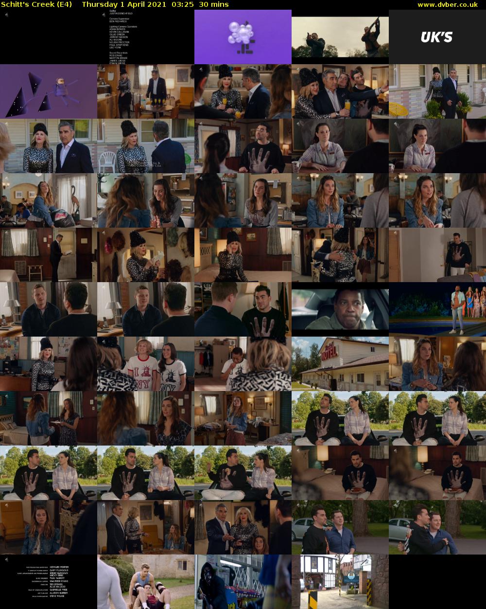 Schitt's Creek (E4) Thursday 1 April 2021 03:25 - 03:55