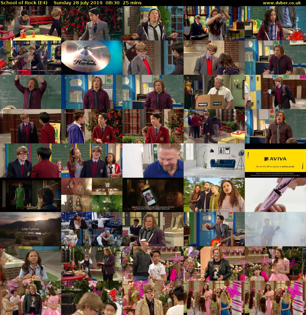School of Rock (E4) Sunday 28 July 2019 08:30 - 08:55