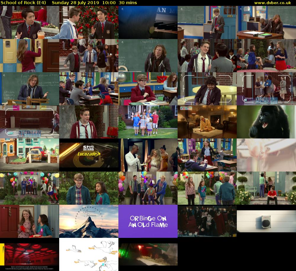 School of Rock (E4) Sunday 28 July 2019 10:00 - 10:30